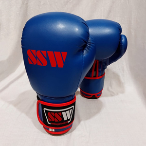 Gants de poinçonnage personnalisés OEM 16oz logo en cuir PU respirant professionnel personnalisable pour une utilisation en extérieur dans la boxe d'arts martiaux - Product Image 4