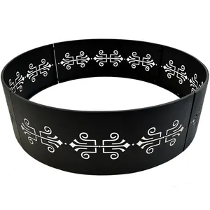 Tazón de fogata de hierro sólido duradero de primera calidad con soporte de hierro forjado decoración de jardín de acero Corten de alta calidad para uso en exteriores e interiores - Product Image 4