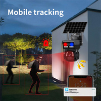 Cámara de Seguridad para Granjas Solares, Tarjeta SIM 4G, PTZ Inalámbrica, Larga Duración en Espera, Audio Bidireccional para Exteriores, Clasificación IP66, Almacenamiento en Tarjeta SD