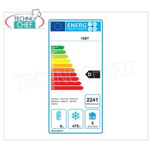 Congelador Comercial Technochef de 1 Puerta, 700 Litros, Ventilado, Temperatura -15/-18°C, Clase D, Equipo de Refrigeración para Cocina - Product Image 1