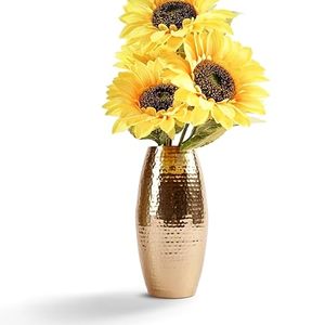 Handcrafted Metal Table Top Decorative <b>Vase</b> Metal Hot Sale Nordic <b>Light</b> Aluminum <b>Vase</b> Modern Gold Plated Flower Urn <b>Vase</b> - Product Image 6