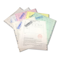 Formulaires en papier autocopiant pré-imprimés en accordéon, 2, 3, 4, 5 plis, avec logo personnalisé, pour factures commerciales, reçus, ordres de travail et tickets