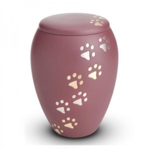 Urnas de Cremación de Latón con Diseño de Huella y Acabado Azul Real, Hechas en India, Mejores Precios de Venta, Urnas para Mascotas - Product Image 5