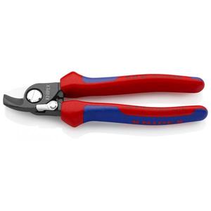 Cisailles à câbles Knipex avec poignées multi-composants, finition bruni, ouverture interne, ressort protégé et captif - Product Image 1