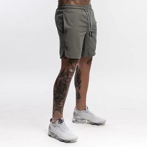 Respirant séchage rapide léger taille élastique Fitness entraînement basket-ball Gym hommes Shorts poche latérale sport course hommes Shorts - Product Image 1