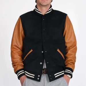 Chaquetas Varsity de Béisbol Personalizadas con Bordado de Alta Calidad para Hombre, Estilo Universitario, MOQ Bajo, Fabricante OEM - Product Image 6