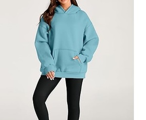 Quantité en vrac personnalisé femmes extérieur pull à capuche épais poids lourd allongé grande taille respirant femmes à capuche en gros - Product Image 4