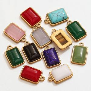 Pendentif à breloque en pierre précieuse de quartz rose de rectangle de Offre Spéciale-Bijoux pendentifs en argent 925 - Product Image 3