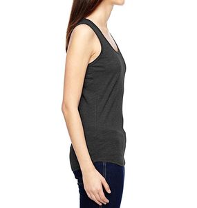 Camiseta sin mangas de algodón de talla grande transpirable con estampado de logotipo de diseño de Color personalizado unisex, camisetas informales en blanco al por mayor - Product Image 3