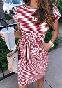 <span class=keywords><strong>Vêtements</strong></span> pour femmes, <span class=keywords><strong>vêtements</strong></span> pour femmes grandes tailles, vente chaude, robe d'été décontractée à manches courtes - Product Image 4
