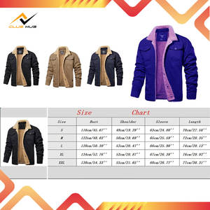 Wholesale Custom Design <b>Men's</b> Winter <b>Jacket</b> Canvas Stand Collar <b>Lined</b> Sherpa Windproof Breathable Multi-Pocket Trucker Coat - Product Image 3