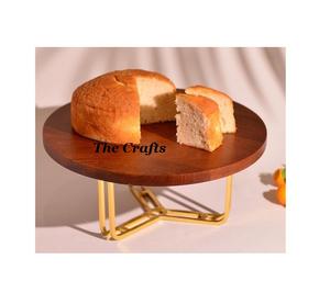 Soporte para servir pasteles de calidad superior Soporte para pasteles de forma redonda de acero inoxidable para uso en hoteles y bodas - Product Image 6