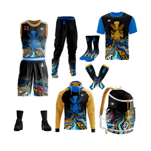 Ensemble de maillots de volley-ball unisexes personnalisés de haute qualité, uniformes professionnels imprimés, résistants à l'eau et antibactériens à 100% - Product Image 5