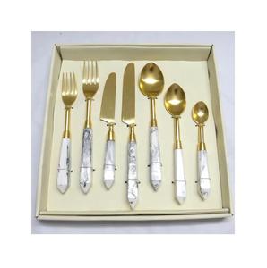 ชุดช้อนส้อมโลหะโบราณ2ชุด,ช้อนส้อมอุปกรณ์บนโต๊ะอาหารหัวทองเหลืองสับปะรดออกแบบขายส่งเซิร์ฟเวอร์สลัด - Product Image 6