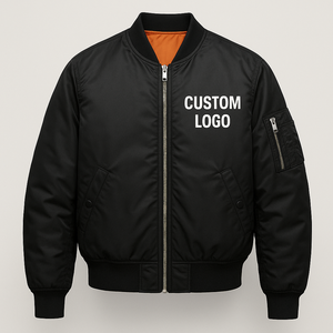 Chaqueta Bomber personalizada para hombre, ropa de calle de calidad superior, estilo de vuelo clásico MA1, ropa de abrigo ligera a prueba de viento, suministro del fabricante - Product Image 1