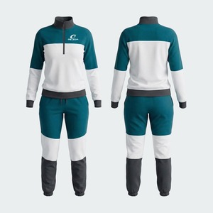 Trajes Deportivos Transpirables con Cremallera Completa y Patrón Liso para la Temporada de Invierno, Último Estilo para Mujer - Product Image 2