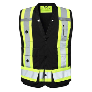 Veste réfléchissante à fermeture éclair de haute qualité en gros, gilet de sécurité avec gilet réfléchissant à carreaux pour la sécurité routière, utilisation hivernale - Product Image 5