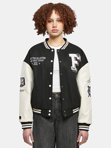 แจ็คเก็ตวาร์ซิตี้สำหรับฤดูหนาวแบบยูนิเซ็กซ์ แขนทำจากขนสัตว์คุณภาพพรีเมียม แต่งขอบหนัง สไตล์คลาสสิกแบบเลตเตอร์แมน เสื้อผ้ากีฬาสำหรับโรงเรียน ปักโลโก้ด้านหน้าได้ตามต้องการ - Product Image 4