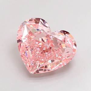 เพชรรูปหัวใจ 6.01 กะรัต VS1 สีชมพูอ่อนแฟนซี เพาะเลี้ยงในห้องปฏิบัติการ - Product Image 1