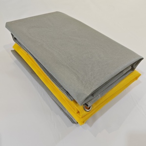 Tissu épais de maille de PVC enduit respirable durable 1500Dx1500D 14x14 300G tissu de maille de PVC de peinture en aérosol <span class=keywords><strong>pour</strong></span> le mobilier extérieur - Product Image 6