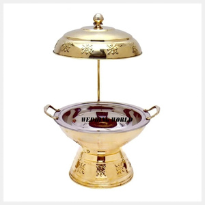 Plat de chauffe-plats en acier à dessus de rouleau plat de nourriture de concepteur fait à la main de qualité supérieure brillant poli vente chaude nouveauté réchauffeur de nourriture - Product Image 4