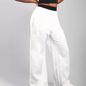 Pantalones Deportivos de Invierno Personalizados para Mujer, Pantalones Deportivos de Lona Regular con Frente Plano, Servicio OEM - Product Image 2