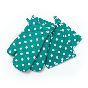 Recycled Cotton <b>Oven</b> Mitts <b>with</b> <b>Silicone</b> printed Pot Holders for Cooking Microwave Baking Home Food Protection for Restaurants - Product Image 1