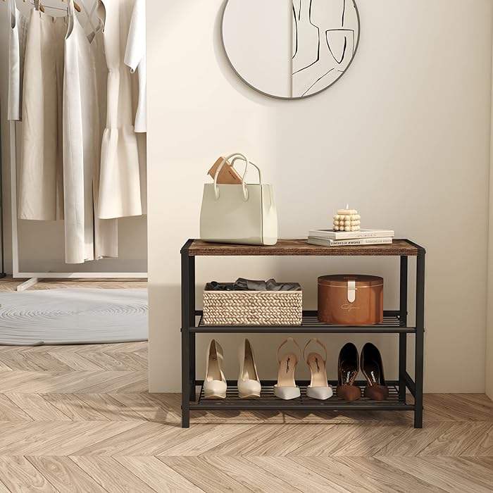 Shoe Organizer Target Bamboo Coat Rack 3-Tier Shoe Storage Rack