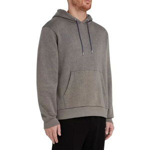 À la mode 600 Gsm Pull Over hommes Hoodies Heavy Distressed gris Vente en gros Hoodies Surdimensionné Pierre Vintage Washed Hoodie Blank - Product Image 5