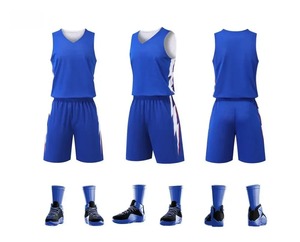 Camiseta de baloncesto de doble cara para hombre, uniforme de equipo de entrenamiento de competición impreso de estilo americano, compra grupal numerada - Product Image 2