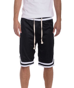 Short de fitness athlétique de haute qualité pour hommes avec tissu en maille Poche d'entraînement de gymnastique personnalisée motif solide pour le basket-ball - Product Image 1