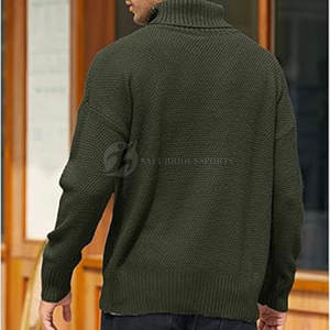 Pulls en tricot d'hiver pour hommes, design personnalisé, légers, fabriqués au Pakistan, impression de logo, taille plus, coton/laine - Product Image 5
