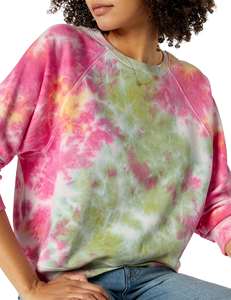 Chaqueta de gimnasio de algodón 100% para mujer, Sudadera de cuello redondo de lana de gran tamaño, Jersey largo con logotipo frontal, jersey de corte corto transpirable - Product Image 4