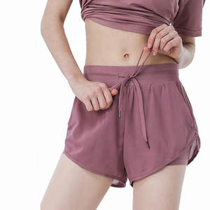 Pantalones cortos atléticos de alta calidad para mujer, pantalones cortos informales de poliéster de primavera caliente, pantalones cortos de cintura media, ropa de calle corta para mujer - Product Image 2