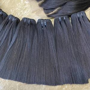 Vente chaude 100% extensions de cheveux humains bruts vierges trame plate faisceaux de cheveux de trame pour les femmes noires avec marque privée - Product Image 1