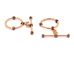 28X37MM Plata antigua Oro oxidado Cobre antiguo Chapado en plata esterlina Forma geométrica Fabricación de joyas Cierre de palanca Prem - Product Image 3