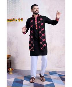 Árabe indio Punjabi Kurtassalwarkurta diseño para hombres Boda Verde último estilo AchkanBandhgalaSherwani tela - Product Image 2