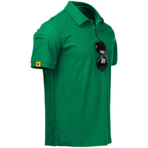 Polo de piqué de algodón orgánico GSM 200 para hombre con logotipo personalizado, transpirable de manga corta Camiseta ajustada, bajo MOQ, servicios OEM - Product Image 6