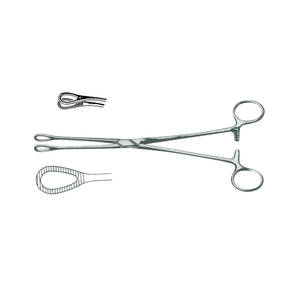 Forceps Obstétricaux Médicaux à Dents Droites Courbées 18cm avec Porte-Éponge (Forceps à Éponge) Instrument Médical - Product Image 4