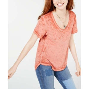 Top American Rag Juniors' Burnout Arancione Scuro Taglia XS per Ragazze con Caratteristica Traspirante - Product Image 1
