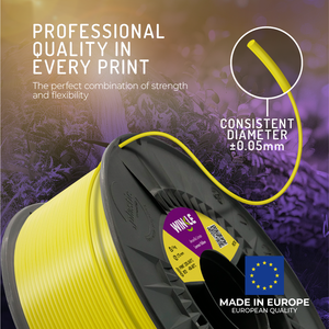 Filament d'imprimante 3D WINKLE PETG 1,75 mm 1 kg FDM Haute résistance aux chocs Impression facile Fabriqué en Europe Tolérance de 0,05 mm 220-240 - Product Image 3