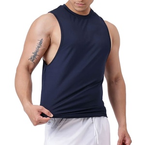 Camiseta Deportiva de Compresión Ajustada de Spandex/Nylon para Hombre, Camiseta sin Mangas Elástica de Alta Calidad para Yoga - Product Image 2