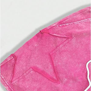 ชุดเซ็ตเสื้อยืดและกางเกงขาสั้น 2 ชิ้น ผ้าฝ้าย 100% คุณภาพสูงจากโรงงาน (OEM)  ย้อมสีแบบ Acid Wash  ปักลาย  เป็นมิตรต่อสิ่งแวดล้อม  ชุดลำลองสำหรับออกกำลังกายและเล่นกีฬา  สำหรับผู้ชาย - Product Image 3