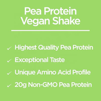Poudre de protéines de pois végétalienne sans sucre, formule personnalisée, à base de plantes, pour complément nutritionnel énergétique