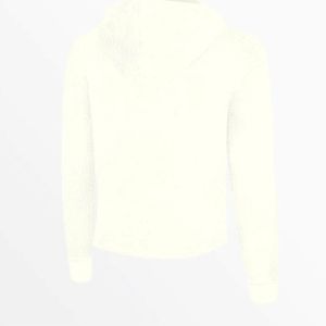 Sudadera con capucha Sherpa recortada para mujer de alta calidad-Sudadera de lana ultra suave y cálida-Perfecta para ropa de invierno con estilo - Product Image 6