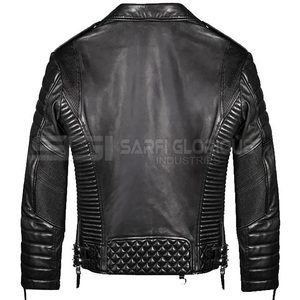Venta al por mayor de moda de los hombres chaqueta de cuero de alta calidad - Product Image 6