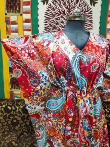 Coton femmes bohème caftan longue douce nuit vêtements de nuit à manches haut taille libre Hippie peignoir tunique robe dentelle imprimé ethnique - Product Image 2