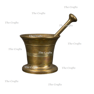 ชุดครกและสากทำจากทองเหลืองสีทองเครื่องครัวสำหรับร้านอาหาร - Product Image 1