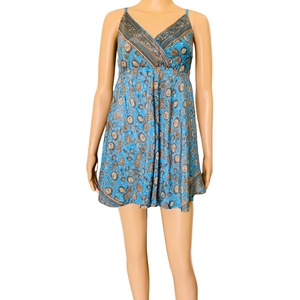 Women's Comfortable A-Line Knee-Length <b>Spaghetti</b> <b>Strap</b> Silk Floral Eco-Friendly Jumpsuit Dress Natural Sexy Cute Sweet Y2K - Product Image 1