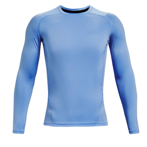 High Manufacture High Quality <b>Compression</b> <b>Shirts</b> for Men and 100% Polyester Latest Design Knitted Plain Dyed Rash Guards - Product Image 4